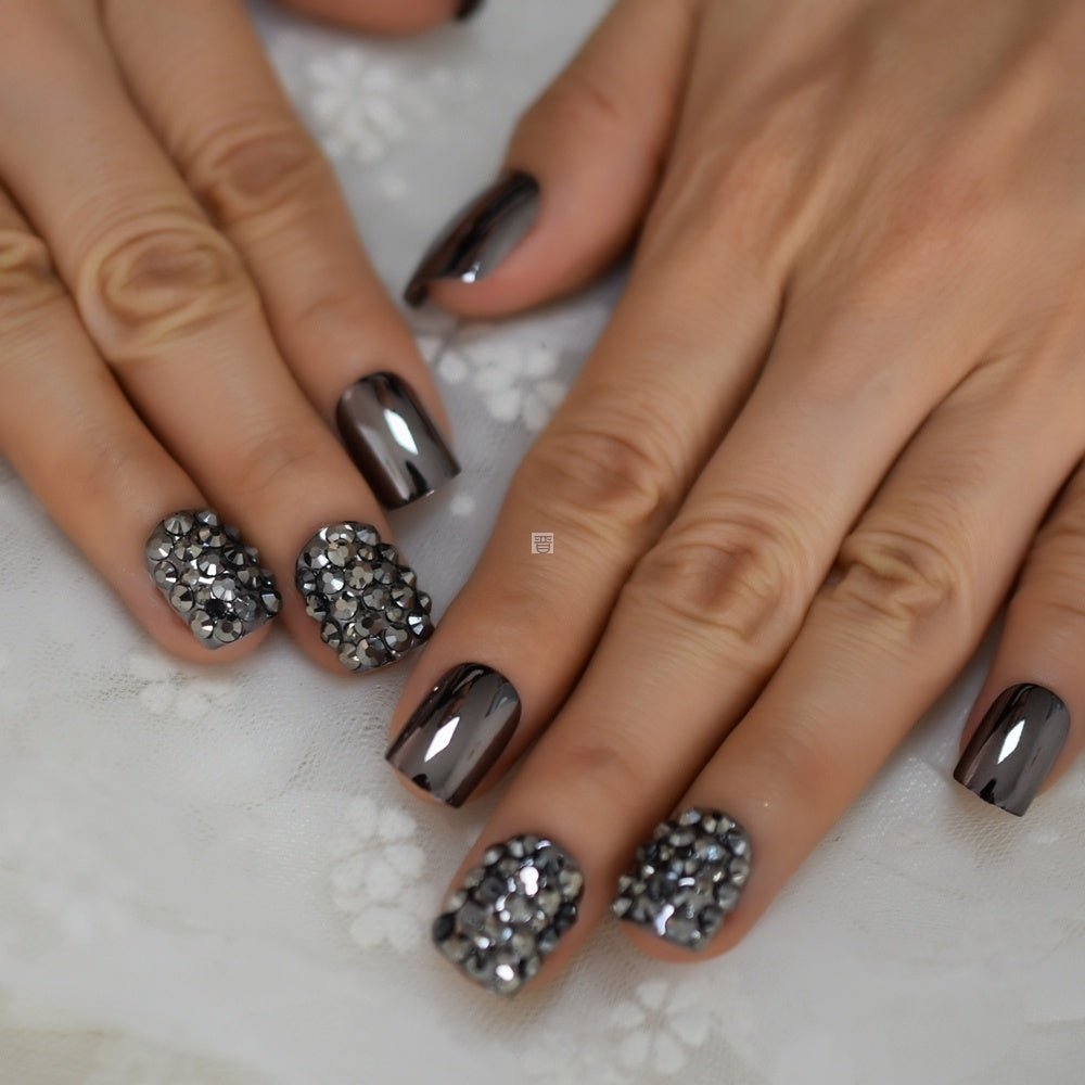 Metal false nails - silverfoxgoods